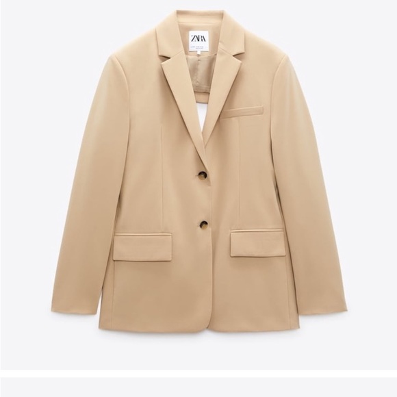 ZARA MENSWEAR STYLE BLAZER WITH OPEN BACK size s new without tags - Picture 1 of 8